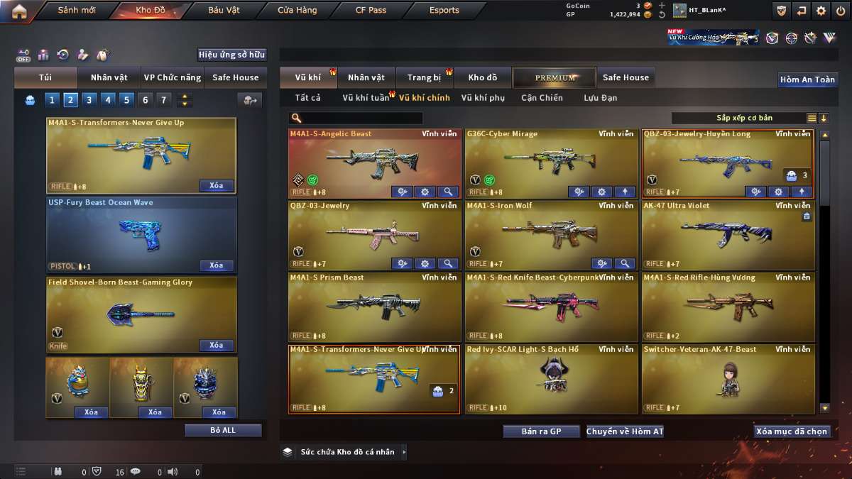 shop acc cf uy tin gia re